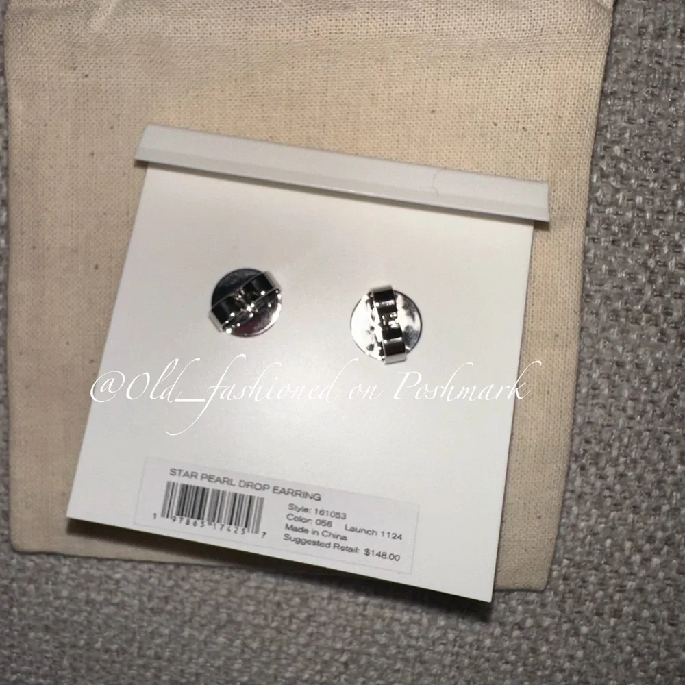 Price Firm - Tory Burch Moondance Pearl and Star Drop Earrings